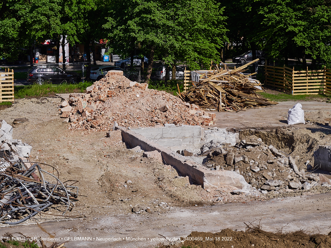 18.05.2022 - Baustelle am Haus für Kinder in Neuperlach